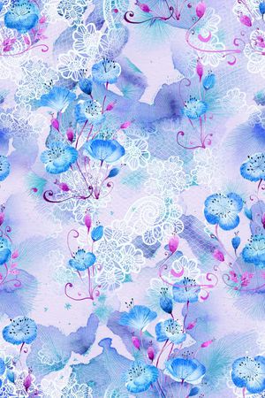 蕾丝印花华亿平台图片