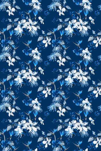 棕榈叶印花华亿平台图片