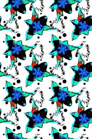 水彩水墨印花华亿平台图片