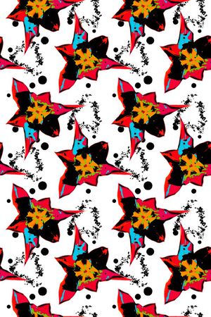 水彩水墨印花华亿平台图片