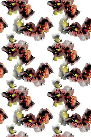 手绘抽象印花华亿平台图片