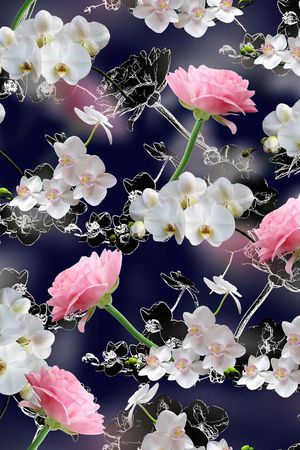 莫妮卡-大牌华亿平台印花华亿平台图片