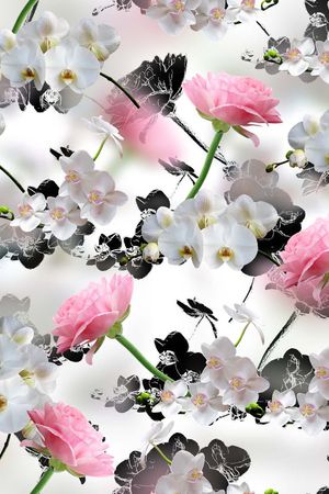 莫妮卡-大牌华亿平台印花华亿平台图片