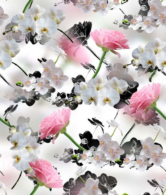 莫妮卡-大牌华亿平台印花华亿平台图片