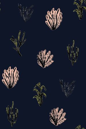 热带植物印花华亿平台图片