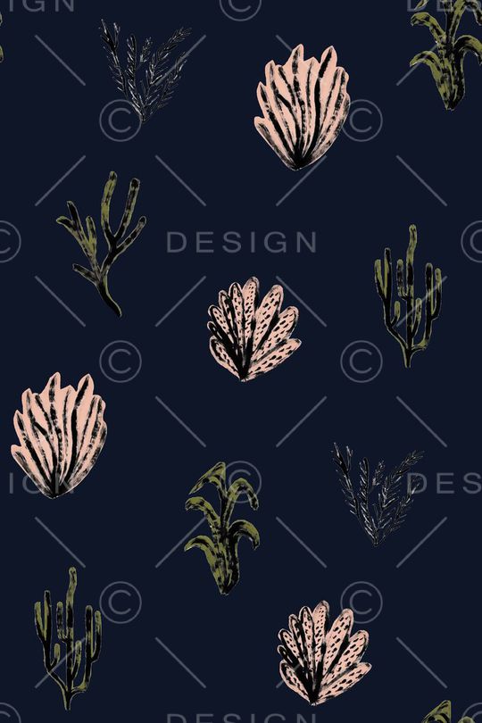 热带植物印花华亿平台图片