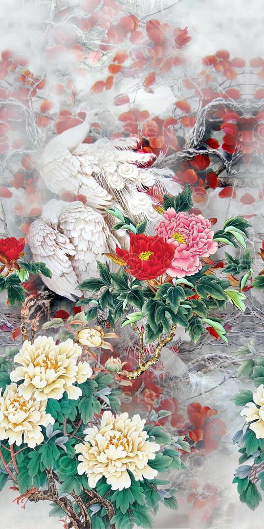 中国风印花华亿平台图片