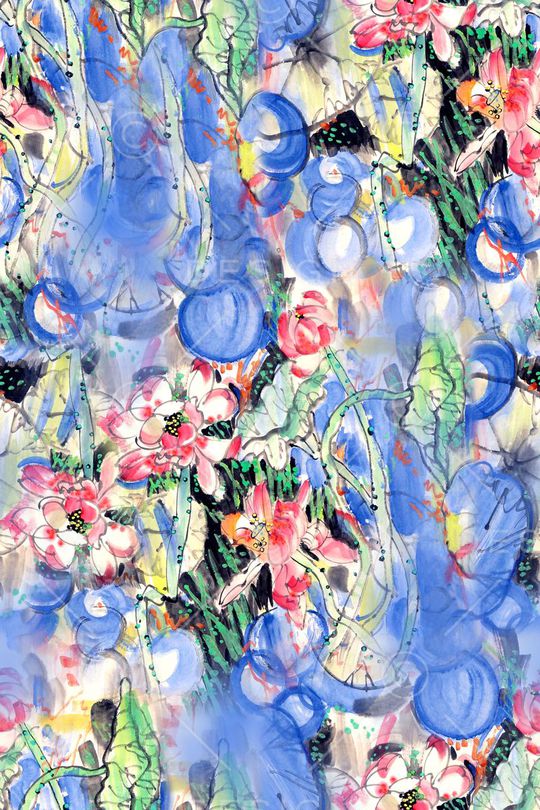 水彩印花华亿平台图片