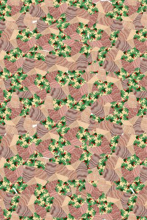 不规则波浪印花华亿平台图片