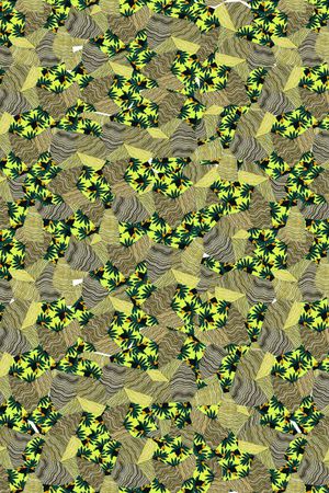 不规则波浪印花华亿平台图片