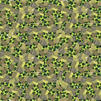 707494-色块波浪小草黄