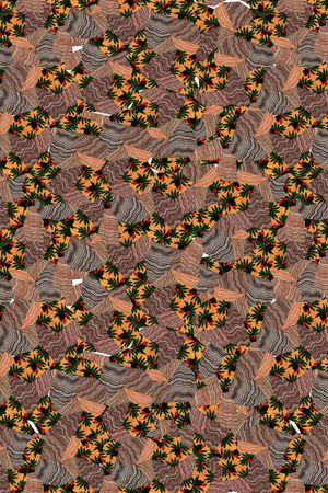 不规则波浪印花华亿平台图片