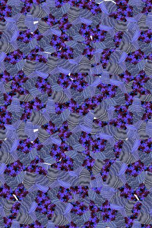 不规则波浪印花华亿平台图片