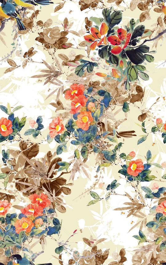 中国风印花华亿平台图片