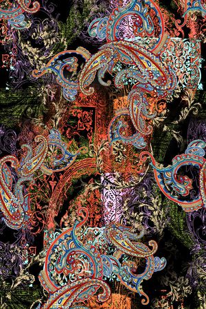 佩斯利印花华亿平台图片