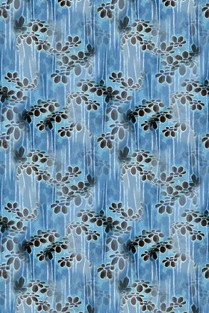 青蓝雅韵系列印花华亿平台图片