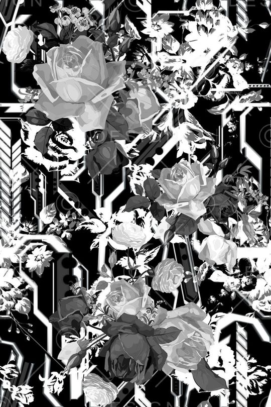 flowers印花华亿平台图片