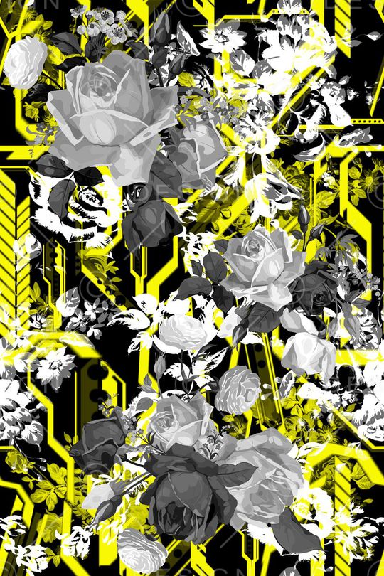 flowers印花华亿平台图片