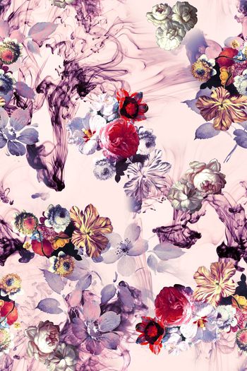 抽象印花华亿平台图片