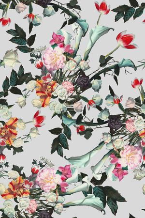 花鸟印花华亿平台图片