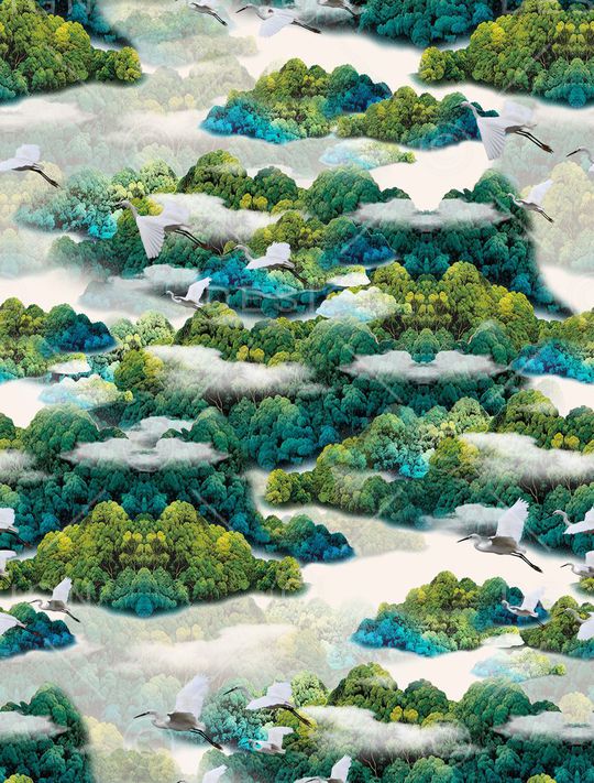 抽象印花华亿平台图片