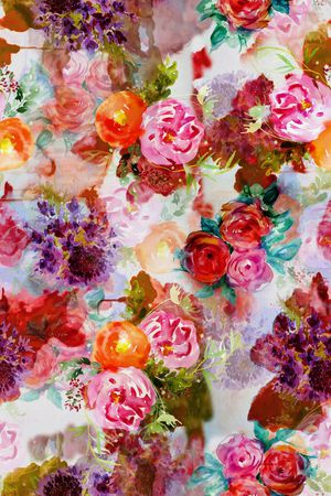 手绘印花华亿平台图片