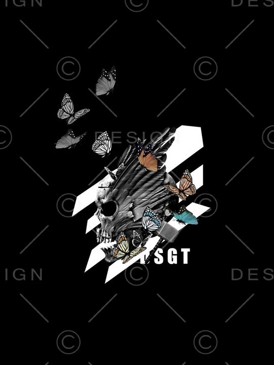 骷髅头印花华亿平台图片