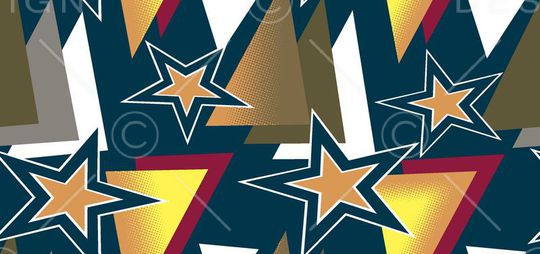 不规则几何印花华亿平台图片