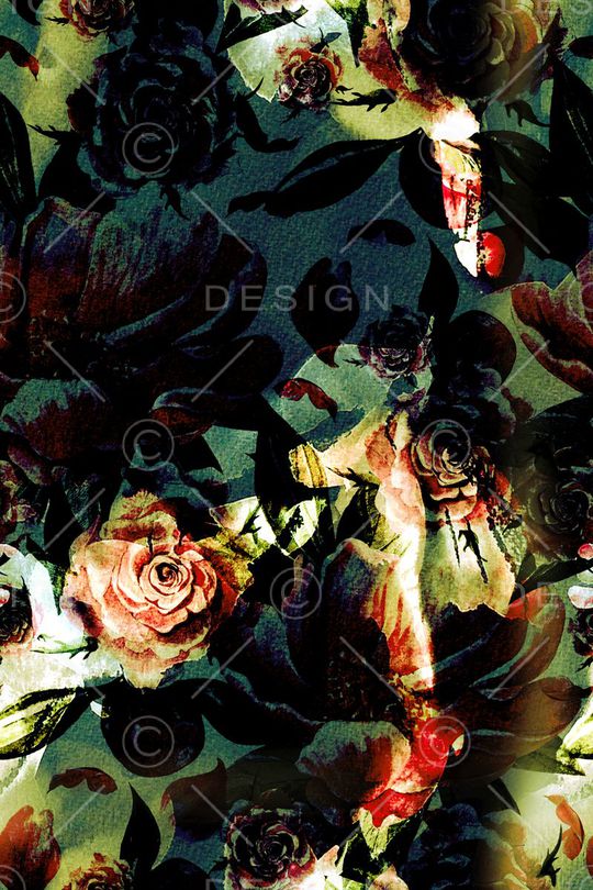 玫瑰印花华亿平台图片