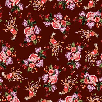 707979-珠宝凤凰花卉