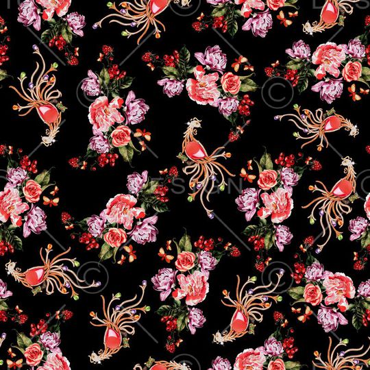 乱花印花华亿平台图片