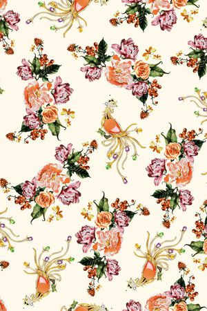 乱花印花华亿平台图片