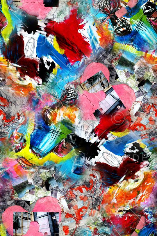 抽象印花华亿平台图片