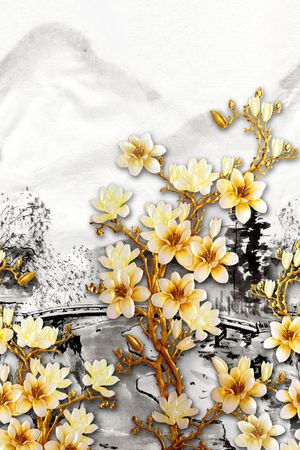 中国风印花华亿平台图片