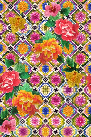 绣花印花华亿平台图片