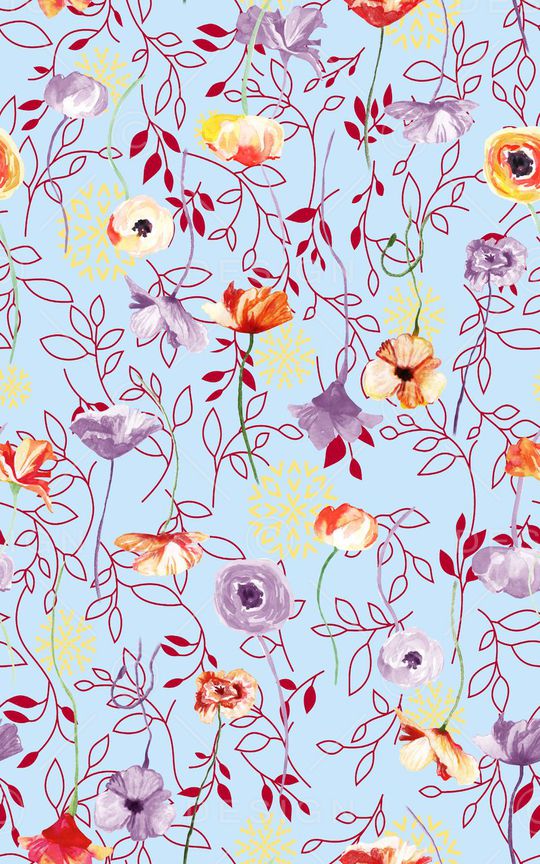 花朵印花华亿平台图片