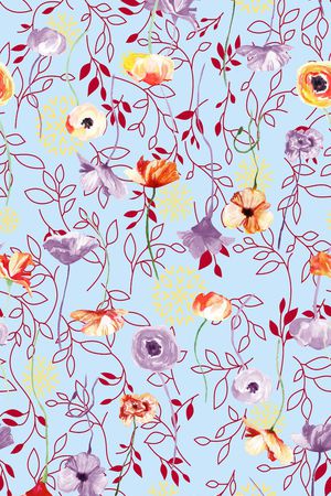 花朵印花华亿平台图片