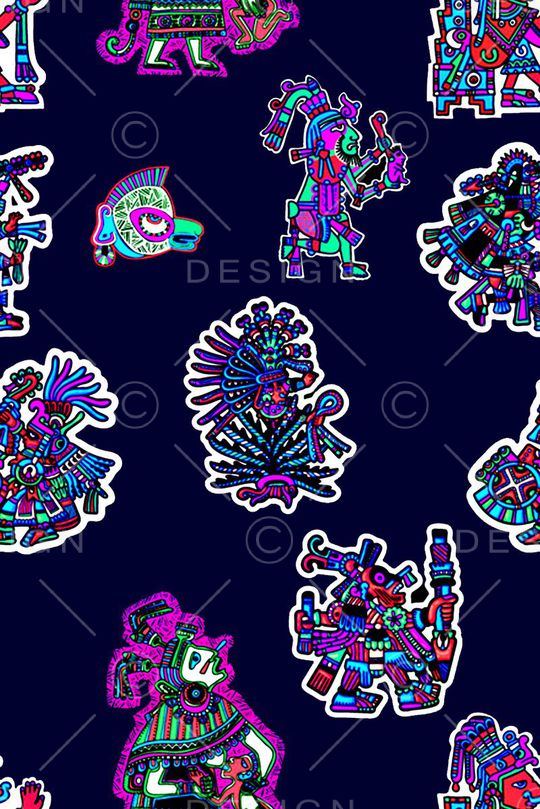 抽象手绘人物剪纸印花印花华亿平台图片