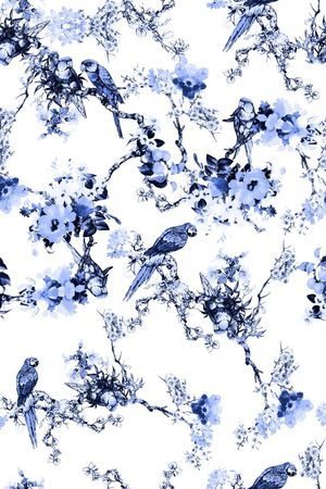 中国风印花华亿平台图片