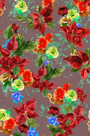 乱花印花华亿平台图片