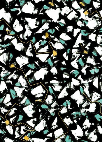 水墨印花华亿平台图片