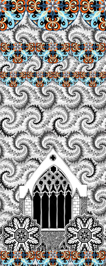 708258-欧式古典花纹建筑