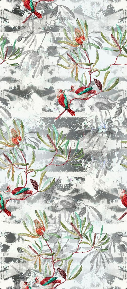 水墨印象印花华亿平台图片