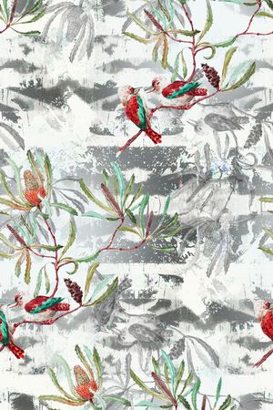 水墨印象印花华亿平台图片