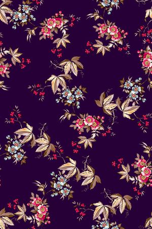 抽象手绘几何清爽花卉印花华亿平台图片