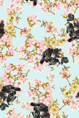 水彩印花华亿平台图片