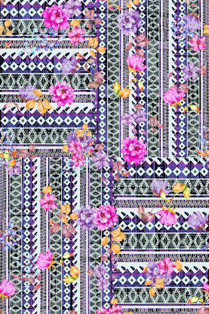 波西米亚印花华亿平台图片