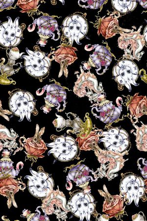 爱丽丝梦游仙境印花华亿平台图片