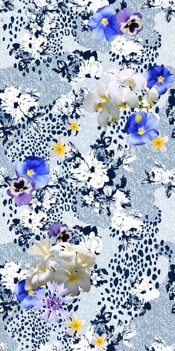 708323-斑点底纹花卉