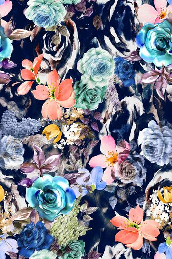 抽象印花华亿平台图片